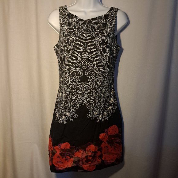 DESIGUAL formal dress Sz 36 eu ( S to M ) Sheath Sleeveless STAR DESIGNER PARTY - Picture 5 of 16
